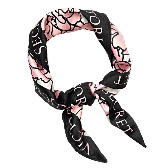 Victoria’s Secret ✦ Bombshell Floral Print Scarf ✦ Signature Logo Bandana NWT - Picture 1 of 16